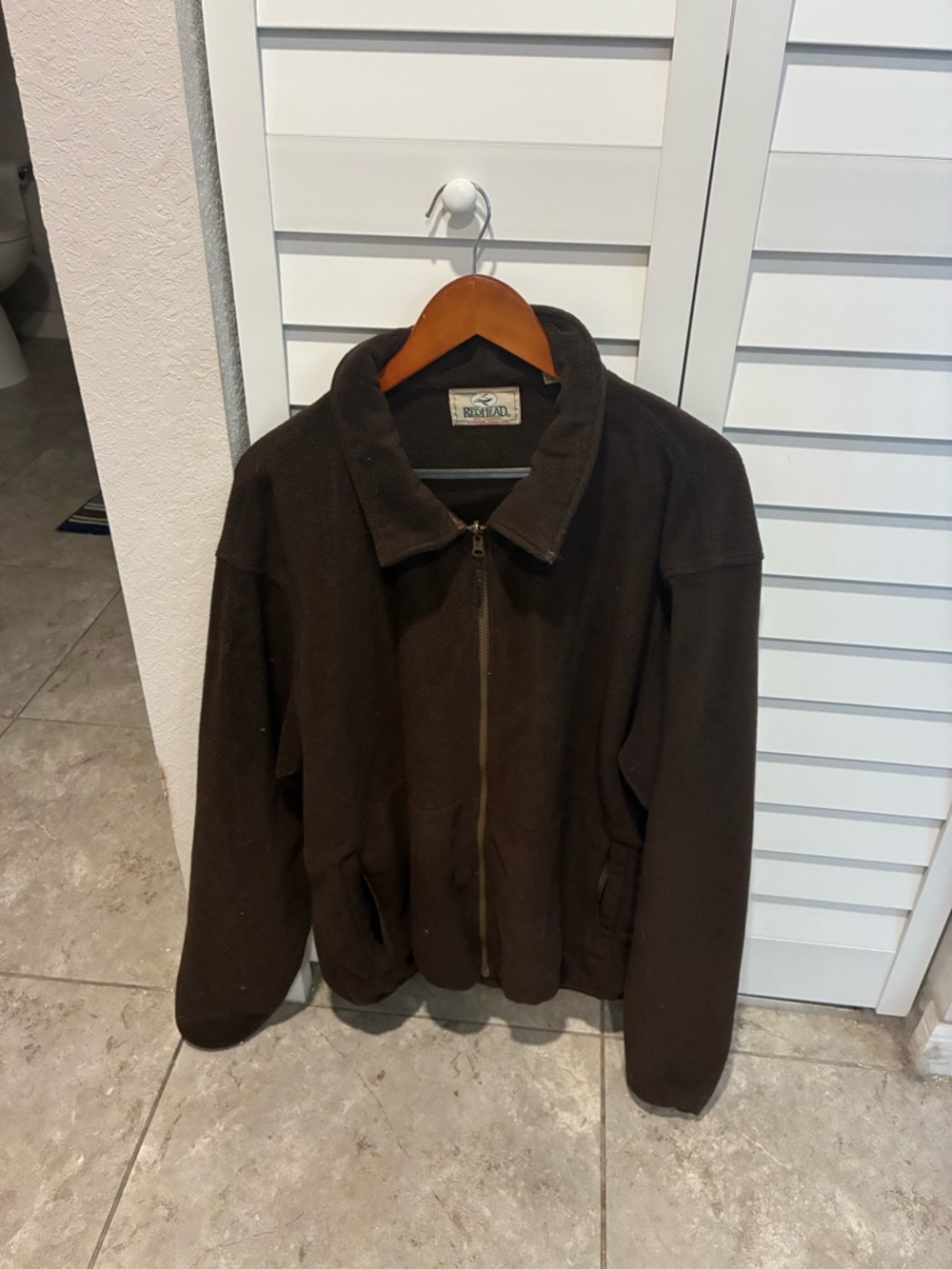 RedHead Dark Brown Full-Zip Lightweight Jacket